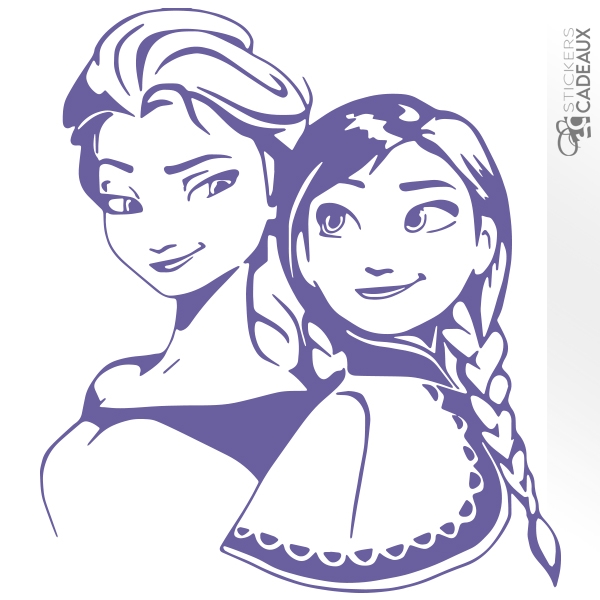 Sticker Anna et Elsa