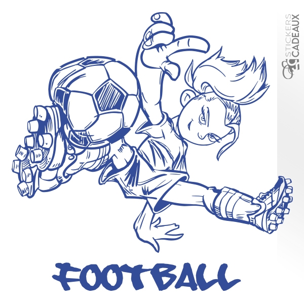 Sticker Footballeur Manga