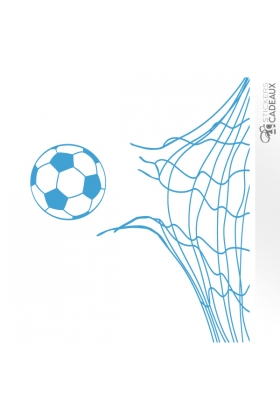 Sticker filet cage de foot déchiré