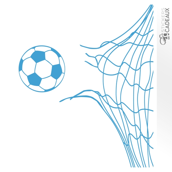 Sticker filet cage de foot déchiré