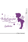 Sticker personnalisable Petite Fée du bonheur