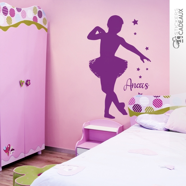 Sticker personnalisable Petite Danseuse Ballerine