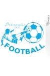 Sticker personnalisable Football Cup Prénom
