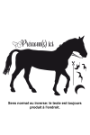 Sticker personnalisable Cheval au clair de lune