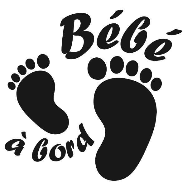 Autocollant bébé à bord Petits Pieds