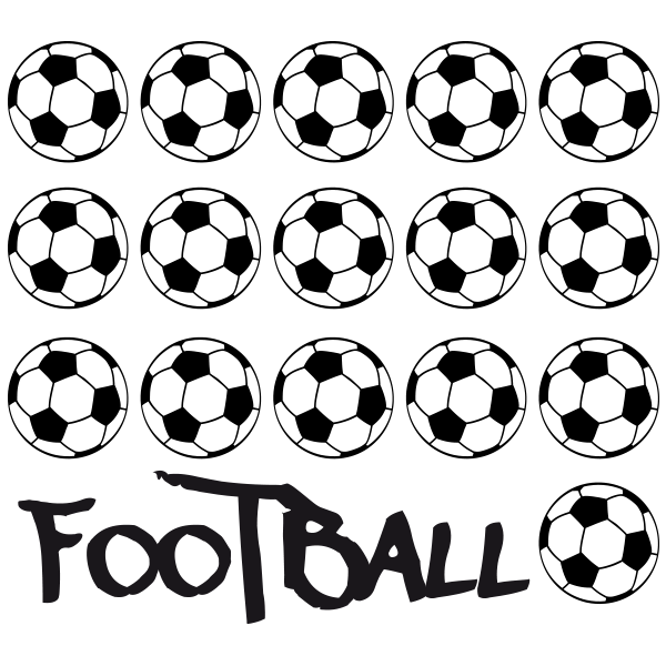 Sticker Ballons de Football x 16