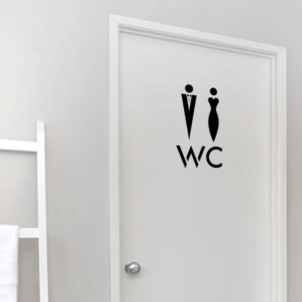 Sticker WC Moderne