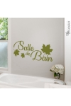 Sticker Salle de Bain Feuilles d'érable