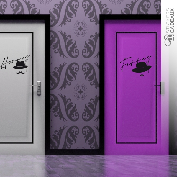 Sticker Toilettes Femmes Signature