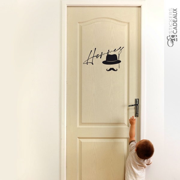 Sticker Toilettes Hommes Signature