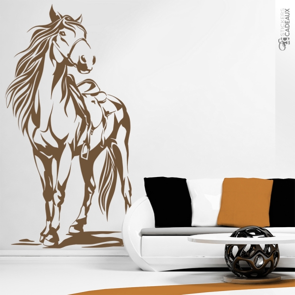 Sticker cheval et attelage