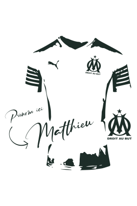 Sticker Maillot OM - Maillot Olympique de Marseille Personnalisable