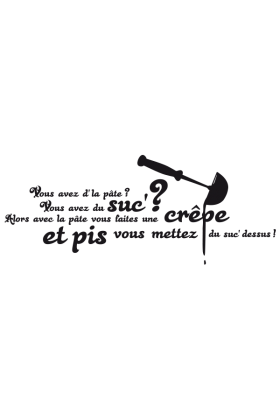 Sticker Crèpe au sucre