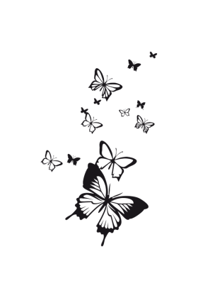 Sticker Envol des papillons